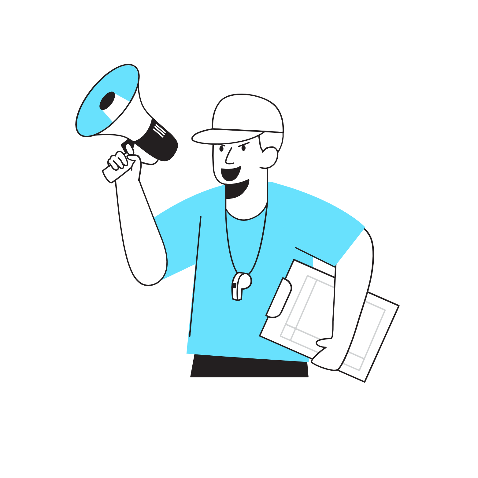 Pessoa estudando com clareza