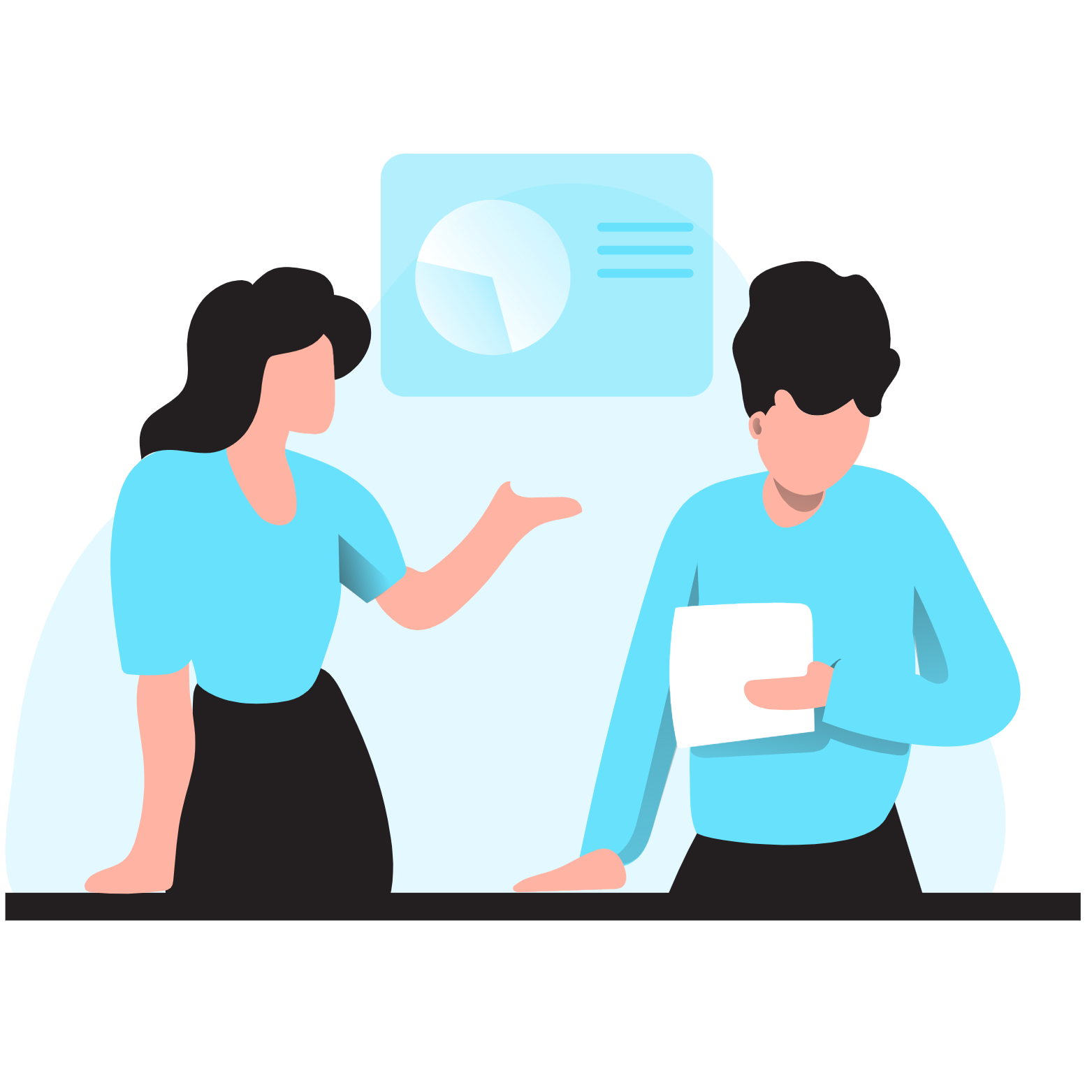 Ilustração apresentando o funcionamento do Valor Digital