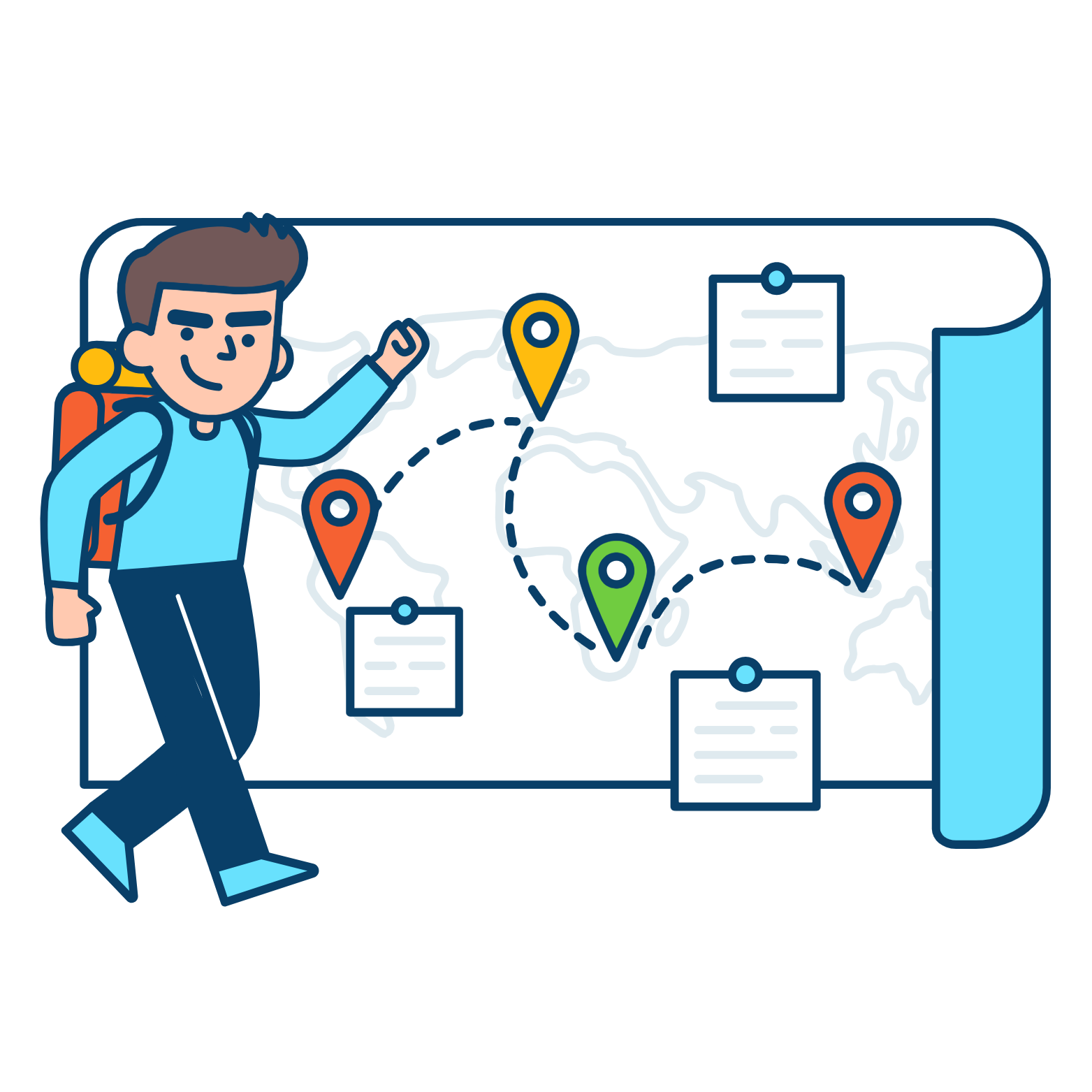 Ícone de viagem sem distrações